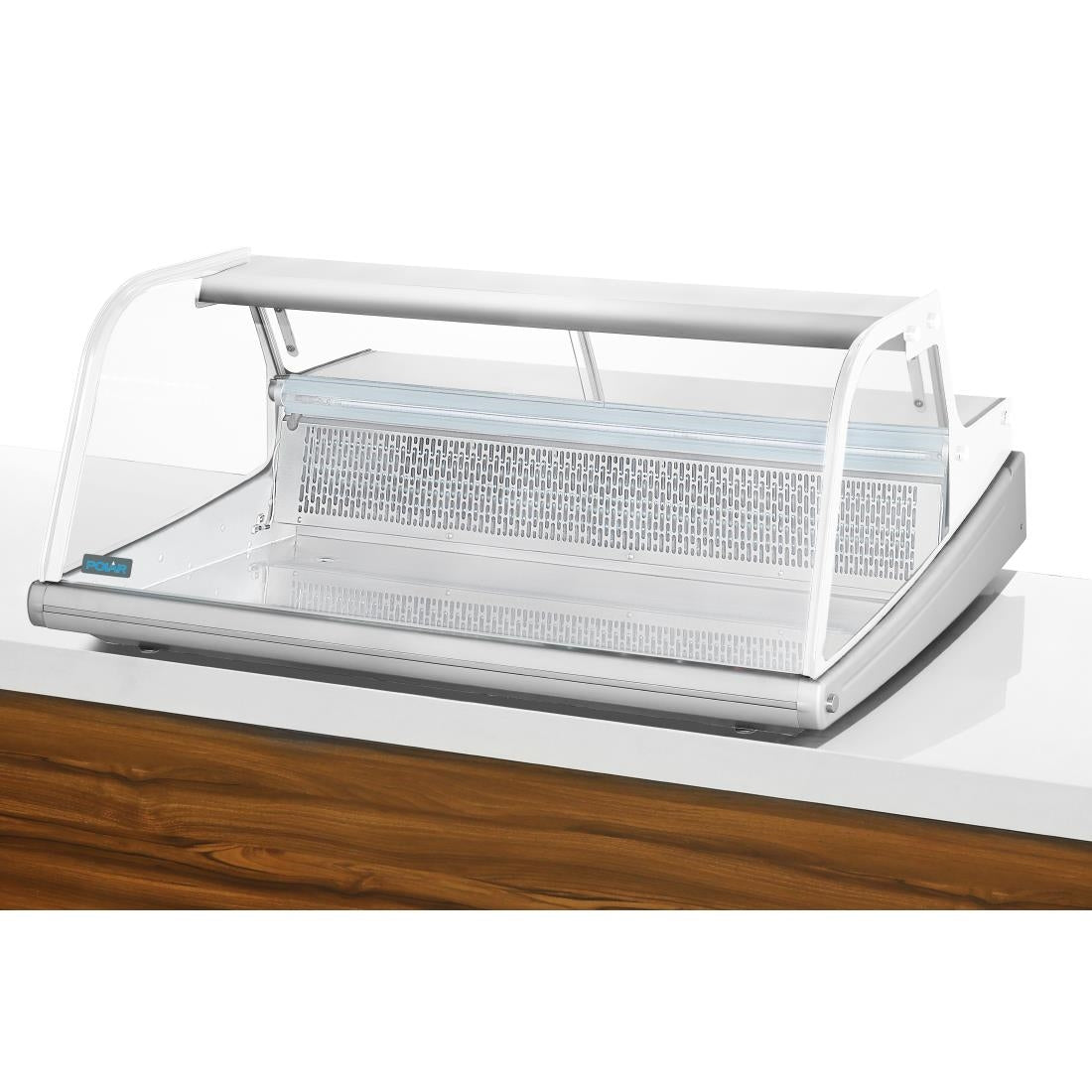 Polar Counter Top Serve Over Fish Display Unit White - 1245mm