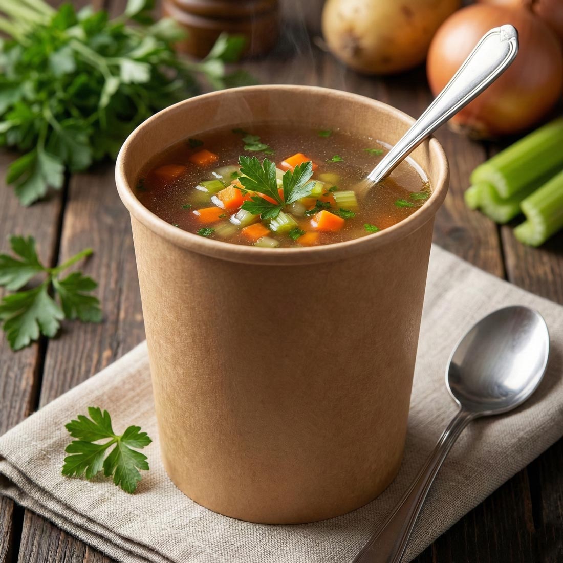 PakMax KRAFT 32oz Paper Deli Container - DELI-115-32K