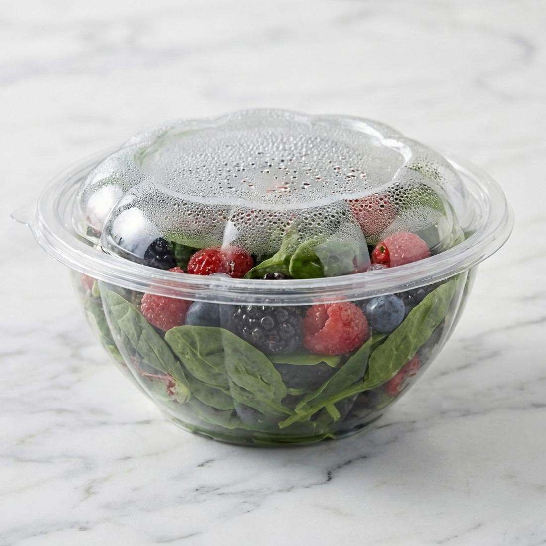PakMax PET Rose Salad Bowl Combo 32oz - RSBC-32C