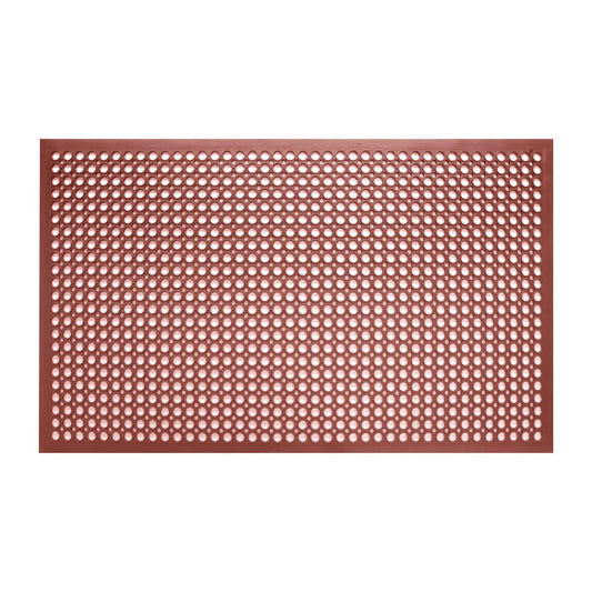 EDLP - Jantex Rubber Grease-resistant Anti-Fatigue Mat Red 0.9x1.5m