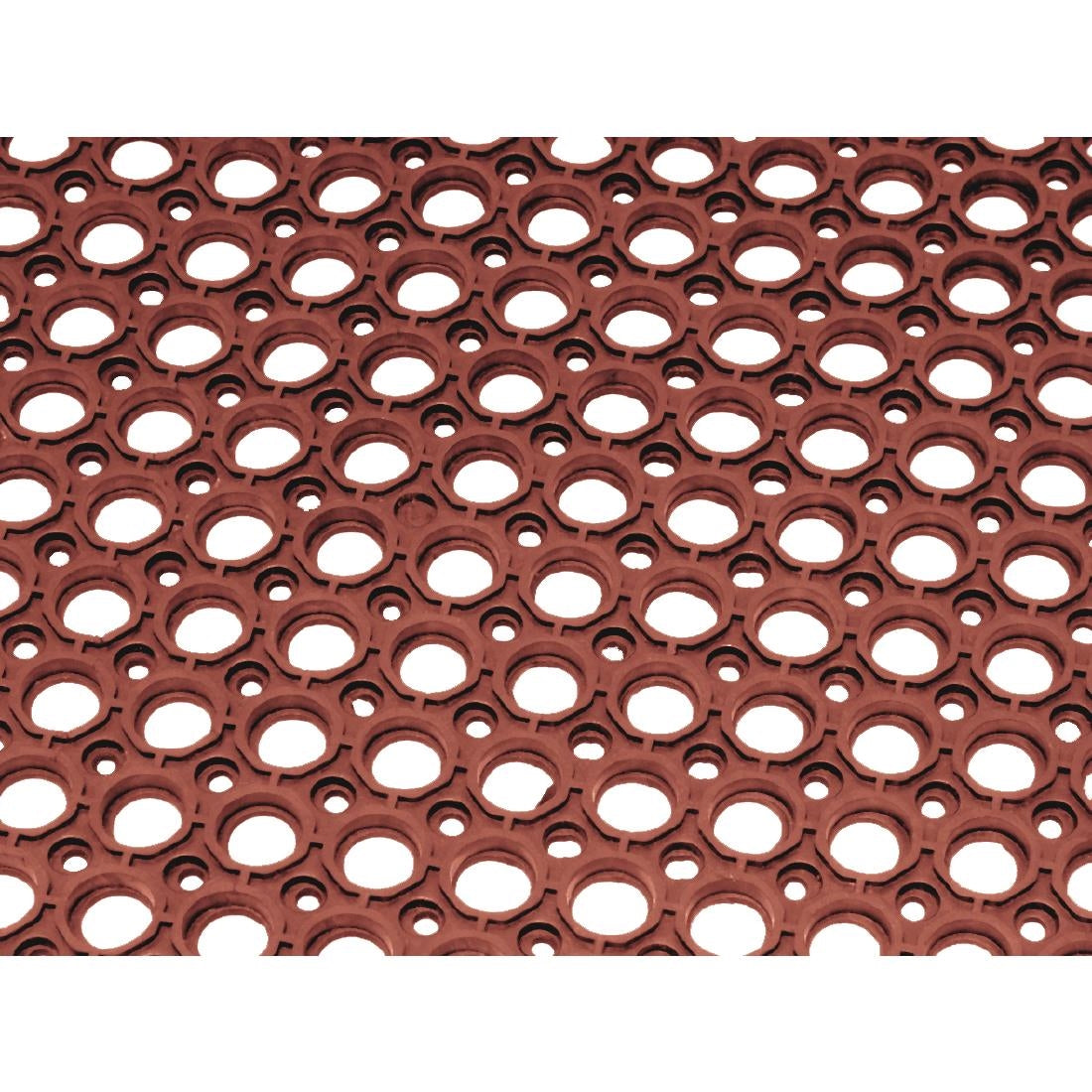 EDLP - Jantex Rubber Grease-resistant Anti-Fatigue Mat Red 0.9x1.5m