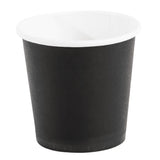 Fiesta Recyclable Espresso Cups Single Wall Black - 114ml 4oz (Sleeve 50)