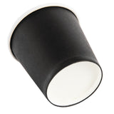 Fiesta Recyclable Espresso Cups Single Wall Black - 114ml 4oz (Box 1000)