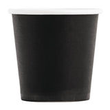 Fiesta Recyclable Espresso Cups Single Wall Black - 114ml 4oz (Box 1000)