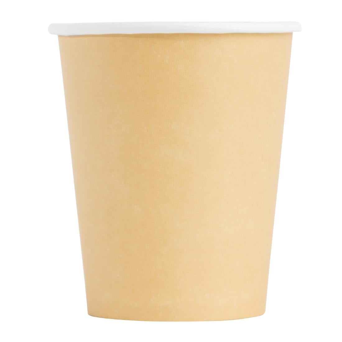 Fiesta Recyclable Hot Cups Single Wall Kraft - 228ml (8oz) (Box 1000)