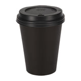 Fiesta Recyclable Hot Cups Single Wall Black - 340ml (12oz) (Sleeve 1000)