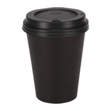 Fiesta Recyclable Hot Cups Single Wall Black - 340ml (12oz) (Sleeve 50)