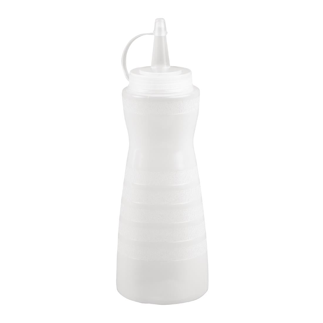 Vogue Lidded Sauce Bottle Clear - 340ml 12oz