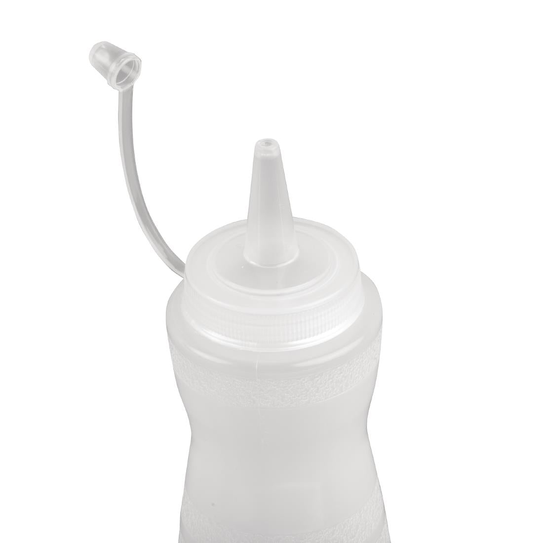 Vogue Lidded Sauce Bottle Clear - 340ml 12oz