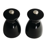 Olympia dark wood salt and pepper mill set black