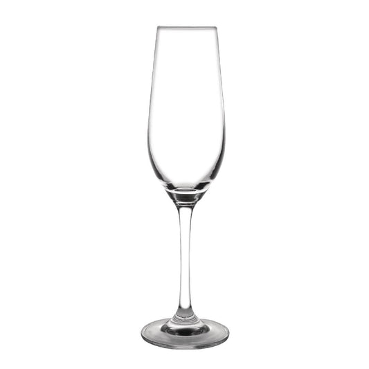 Olympia Crystal Chime Flute Glass - 225ml 8oz (7.5USoz) (Box 6)