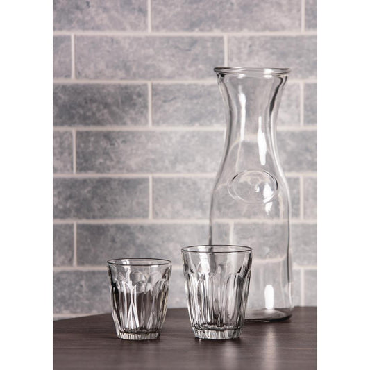 Olympia Glass Carafe - 1Ltr 33.8fl oz (Box 6)