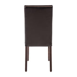 Bolero Faux Leather Dining Chair (Black) (Pack 2)