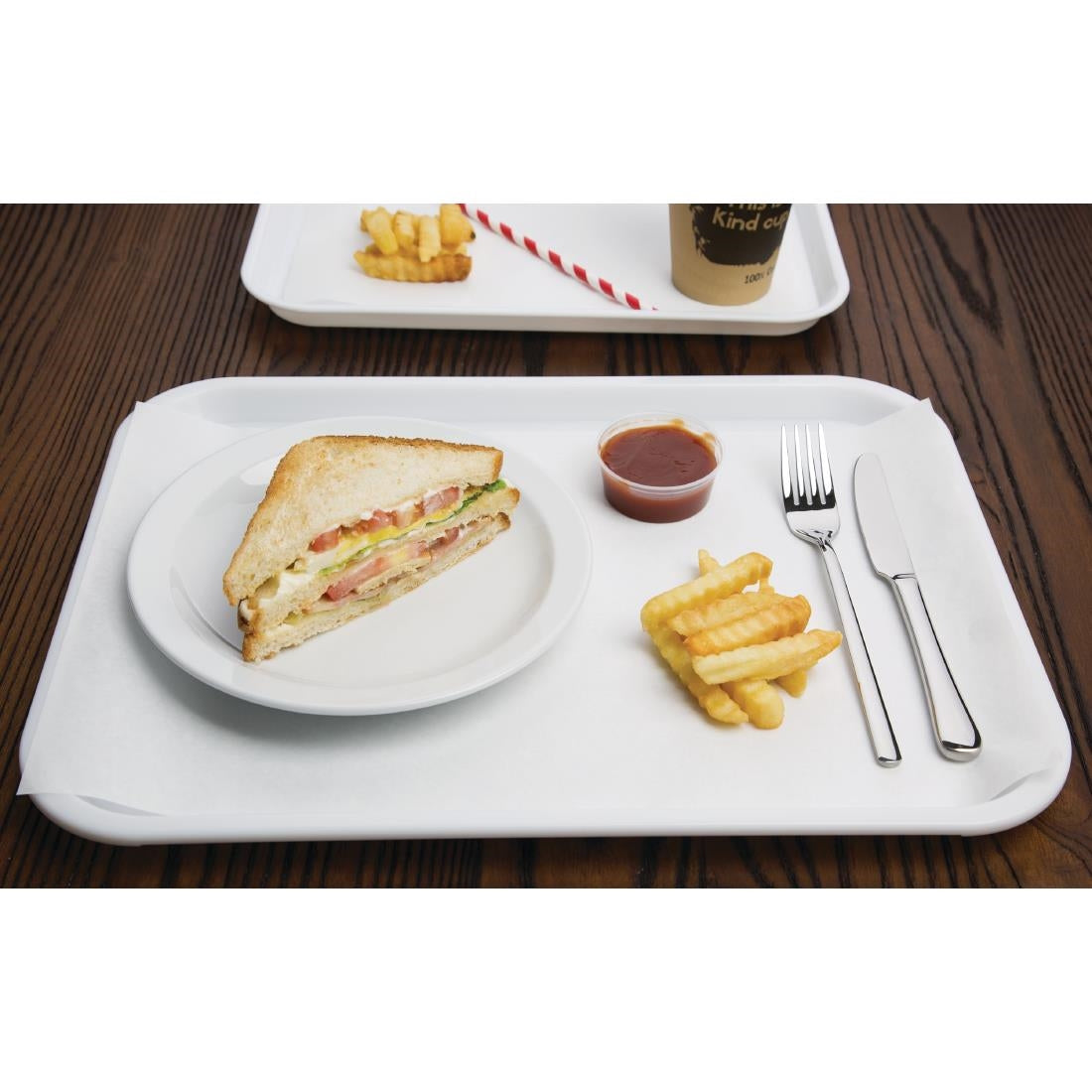 Olympia Kristallon Foodservice Tray White - 305x415mm 12x 16 1/3"