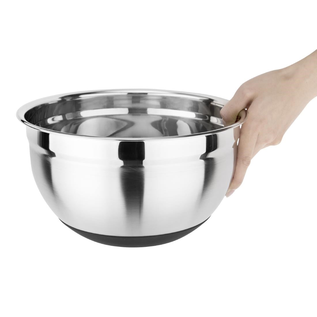 Vogue Mixing Bowl St/St with Silicone Base - 5Ltr 169fl oz