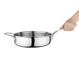 Vogue Tri Wall Saute Pan - 240mm 2 1/2Ltr 81fl oz