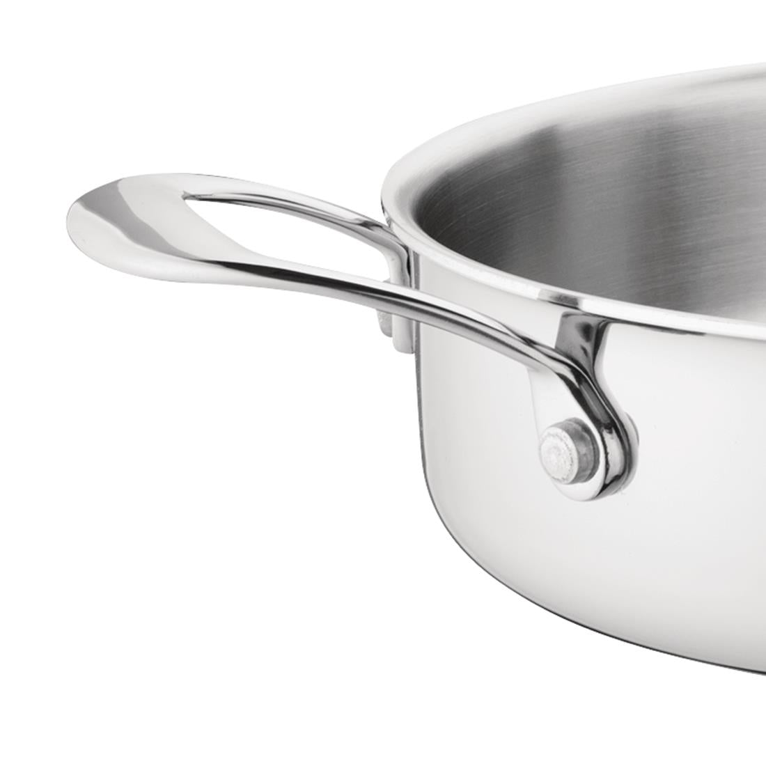 Vogue Tri Wall Saute Pan - 280mm 4Ltr 133fl oz