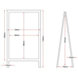 Olympia Pavement Board Wood 700x1200mm