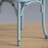Bolero Wooden Dining Chair with Cross Backrest (Box 2) Antique Blue Wash