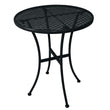 Black Steel Patterned Bistro Table 600mm Round