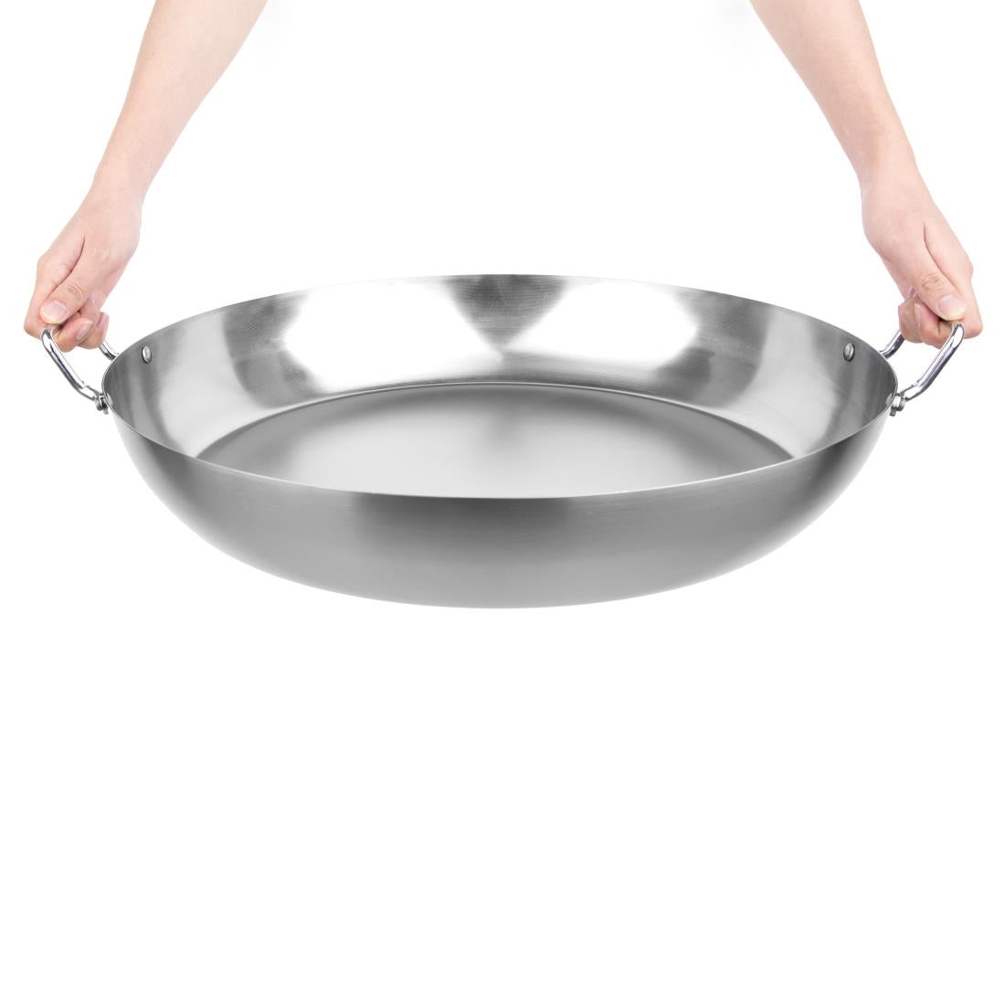 Vogue Paella Pan Carbon Steel - 500mm 20"