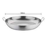 Vogue Paella Pan Carbon Steel - 500mm 20"