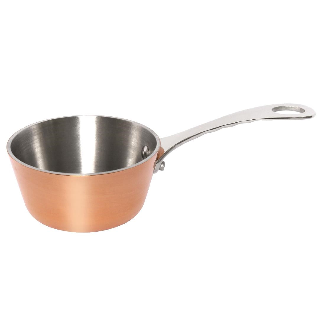 Vogue Copper Mini Gravy Pan - 80mm 150ml 5fl oz