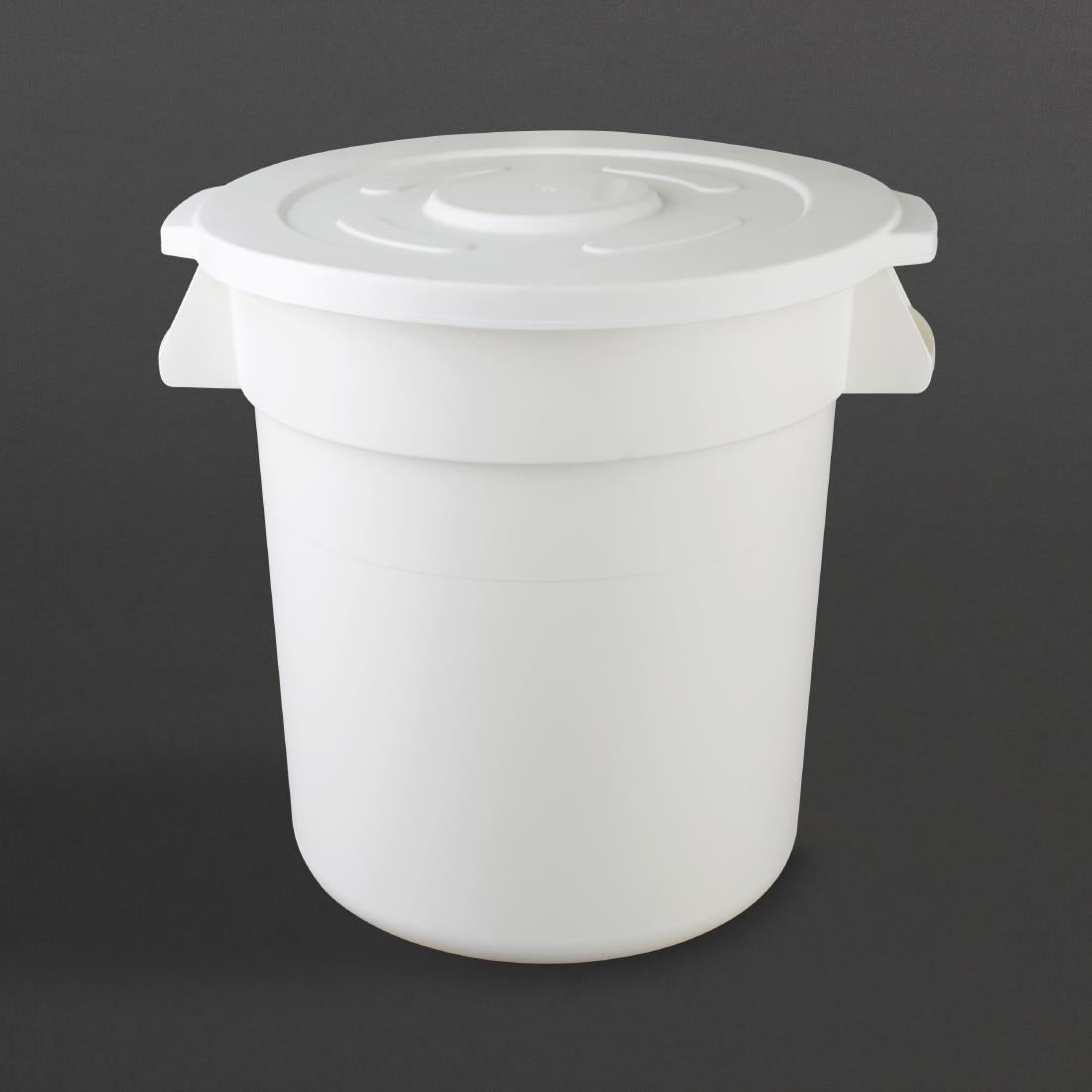 Vogue Round Container Bin White - 398mm 38Ltr