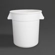 Vogue Round Container Bin White - 398mm 38Ltr