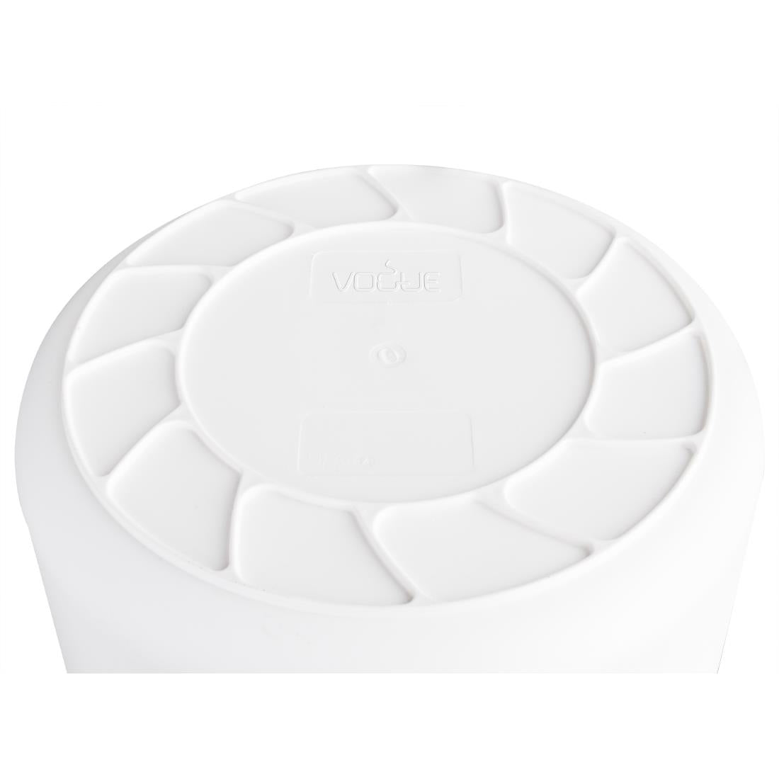 Vogue Round Container Bin White - 492mm 76Ltr