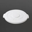 Vogue Round Container Lid White - 398mm 38Ltr