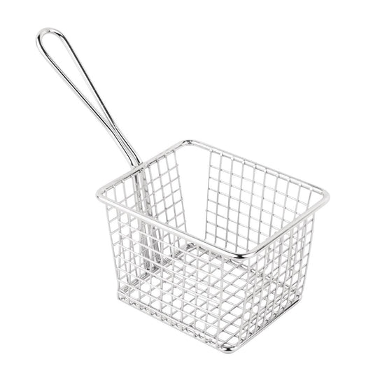 Olympia Square Presentation Basket St/St Large - 80(H)x120(W)x100mmD