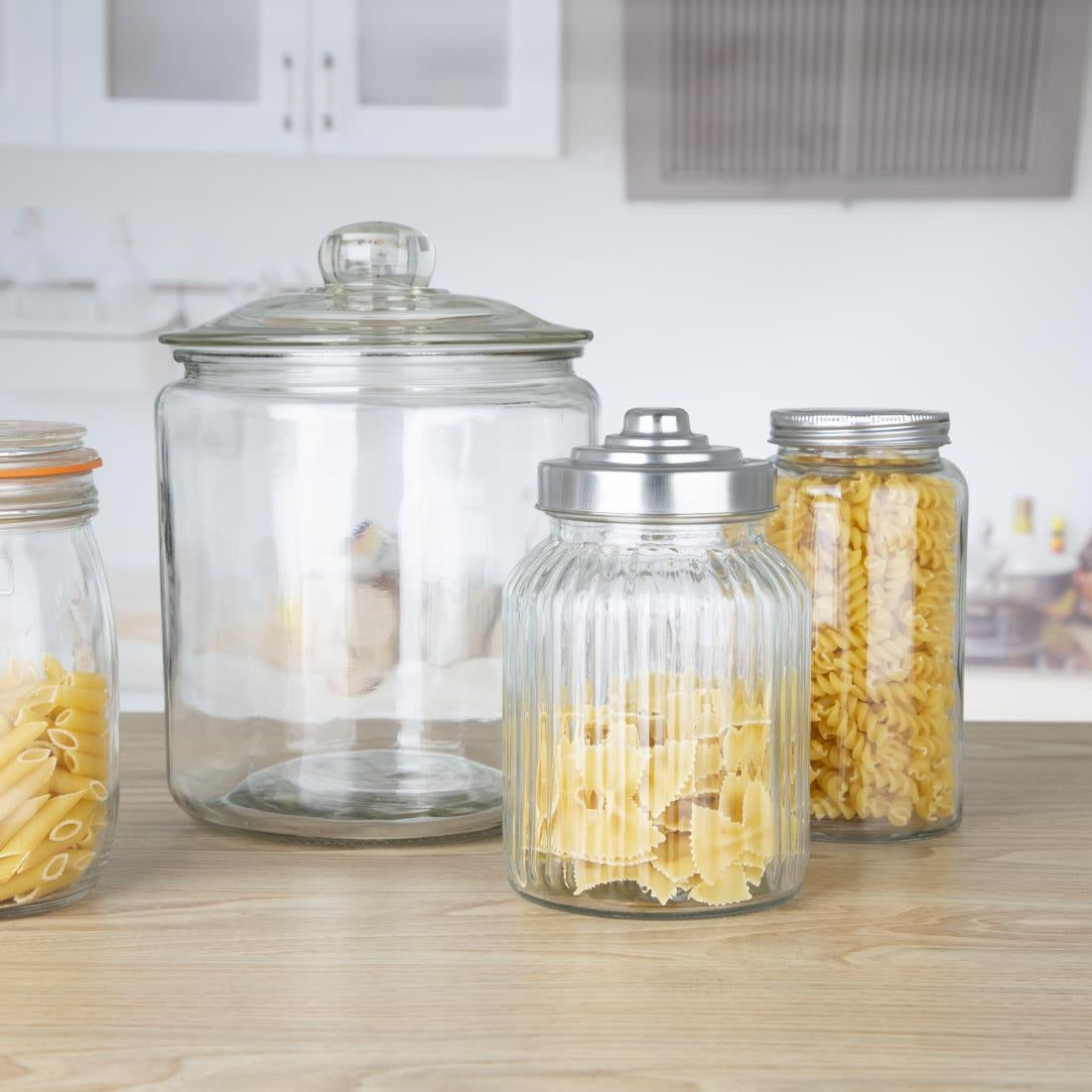 EDLP - Olympia Biscotti Jar with lid - 3.8Ltr (Box 1)