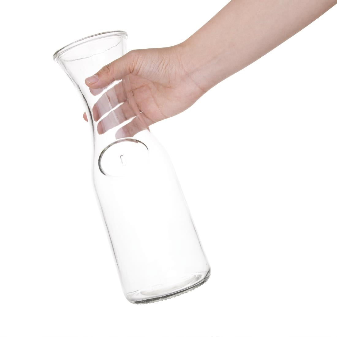 Olympia Glass Carafe - 1Ltr 33.8fl oz (Box 6)