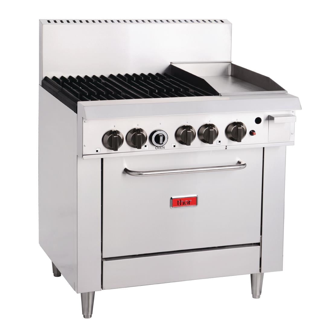 Thor 4 Burner Oven with 12" Griddle with flame failure - NG