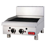 Thor Gas Char Broiler 24" - Radiant  manual controls with flame failure NG