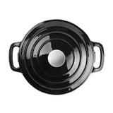 Vogue Round Casserole Black - 205mm 3 1/5Ltr 108fl oz