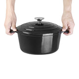 Vogue Round Casserole Black - 235mm 4Ltr 135.2fl oz