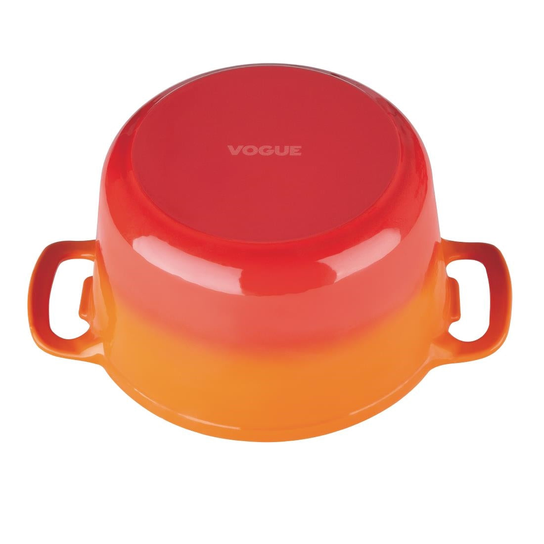 Vogue Round Casserole Orange - 205mm 3 1/5Ltr 108fl oz