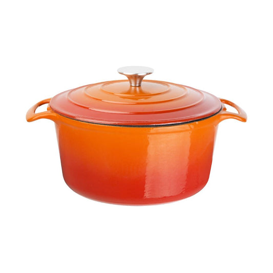 Vogue Round Casserole Orange - 205mm 3 1/5Ltr 108fl oz