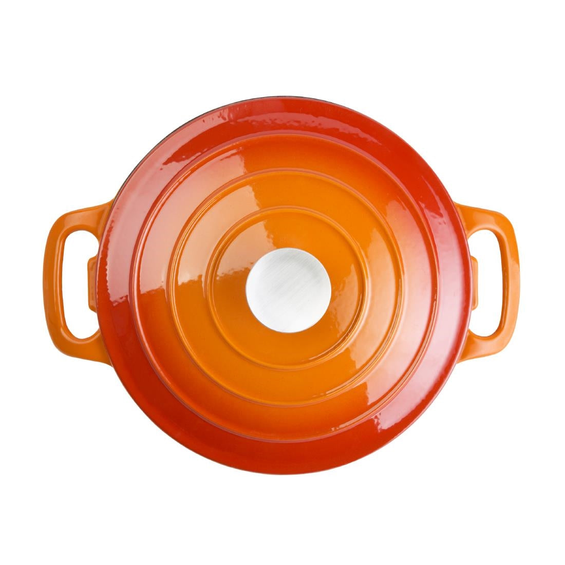 Vogue Round Casserole Orange - 205mm 3 1/5Ltr 108fl oz