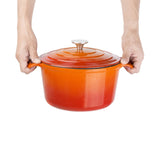 Vogue Round Casserole Orange - 205mm 3 1/5Ltr 108fl oz