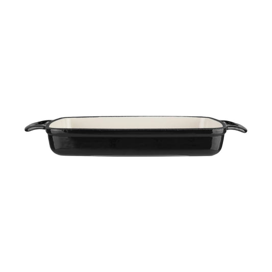 Vogue Rectangular Dish Black - 55x390x235mm 2 3/4Ltr 94 1/2fl oz