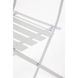 Bolero Grey Pavement Style Steel Folding Chairs (Pack 2)