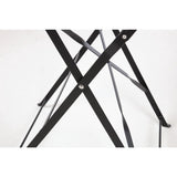 Bolero Black Pavement Style Steel Table 600mm Round