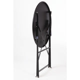 Bolero Black Pavement Style Steel Table 600mm Round