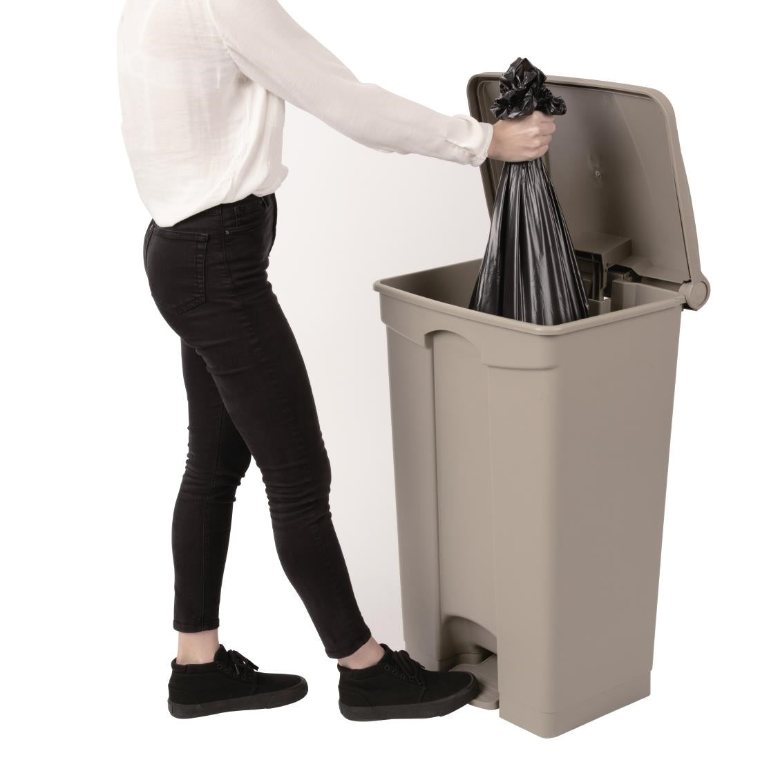 EDLP - Jantex Step on Bin Beige - 87Ltr