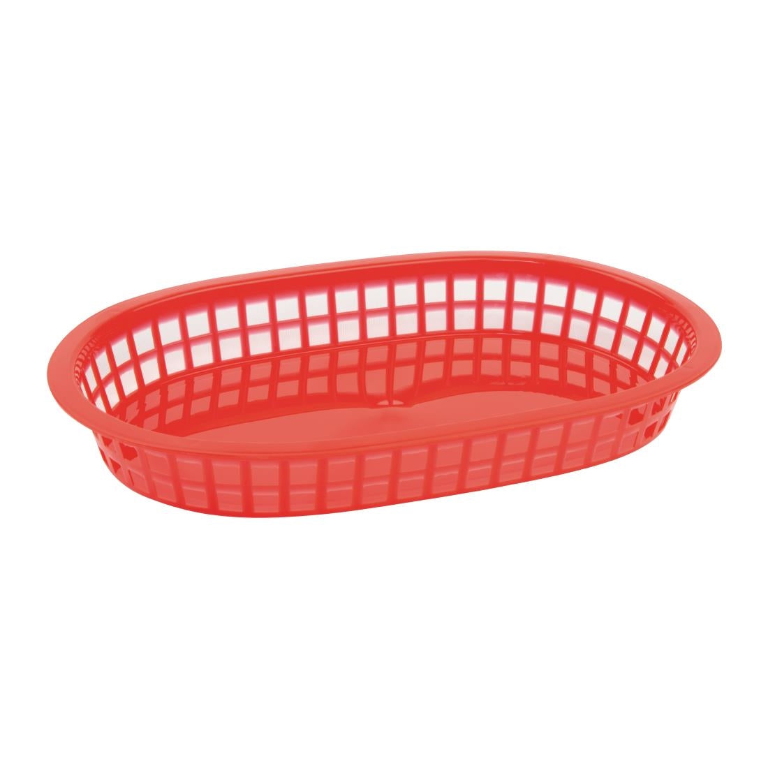 Olympia Oval Food Basket (Red) (Pack 6)