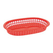 Olympia Oval Food Basket (Red) (Pack 6)
