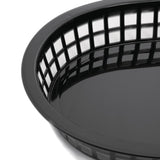 PP Food Basket Black - 275x175mm 10.5x7" (Pack 6)